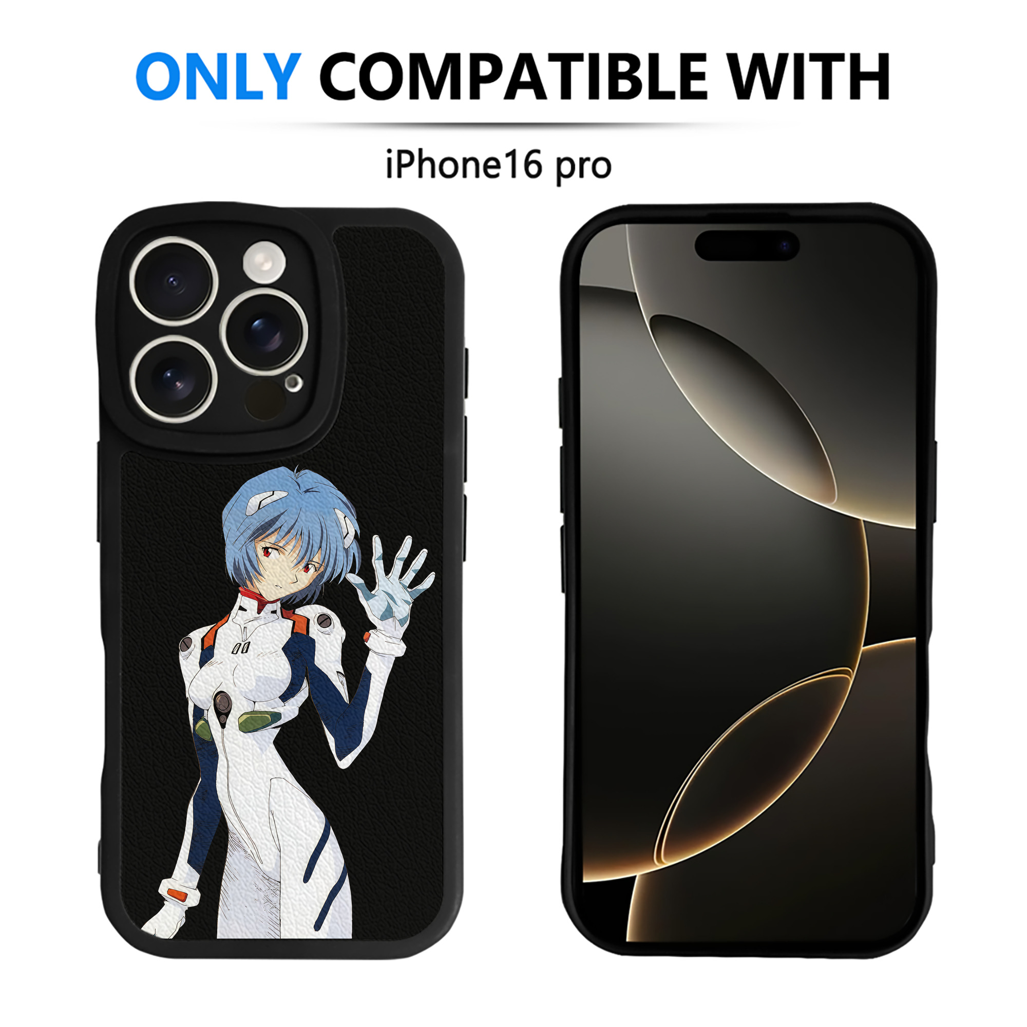 （画像用） EVA 新世紀エヴァンゲリオン 【iPhone 16シリーズ対応】シリコンスマホケース（レザー調） 材質：シリコン